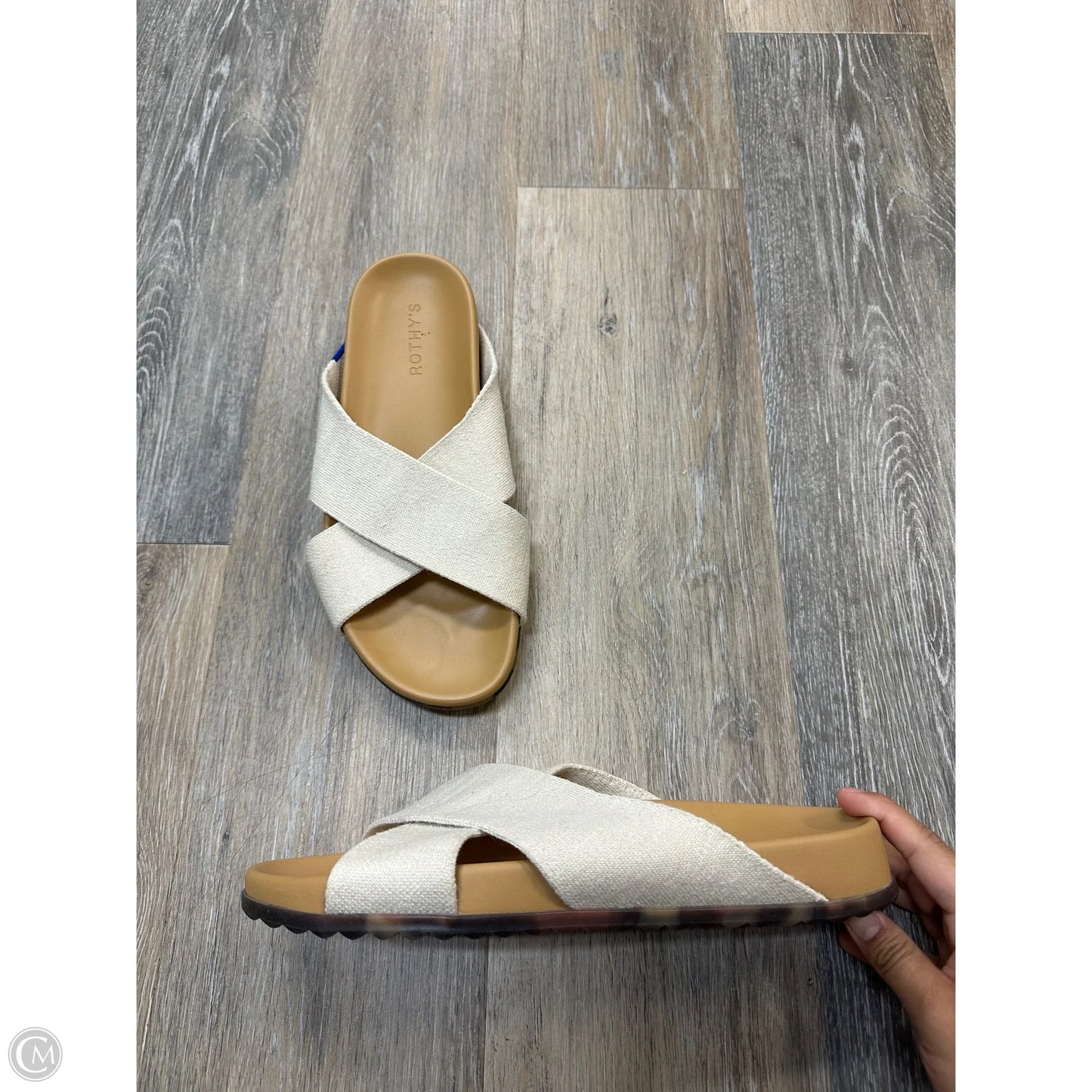 Sandals Flats By Rothys In Cream, Size: 9