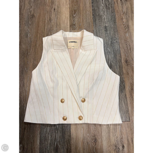 Vest Other By L Agence In Cream, Size: 12