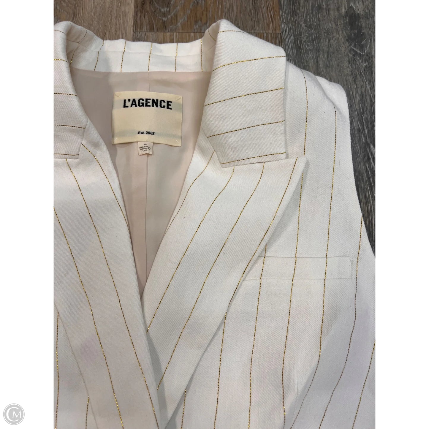 Vest Other By L Agence In Cream, Size: 12