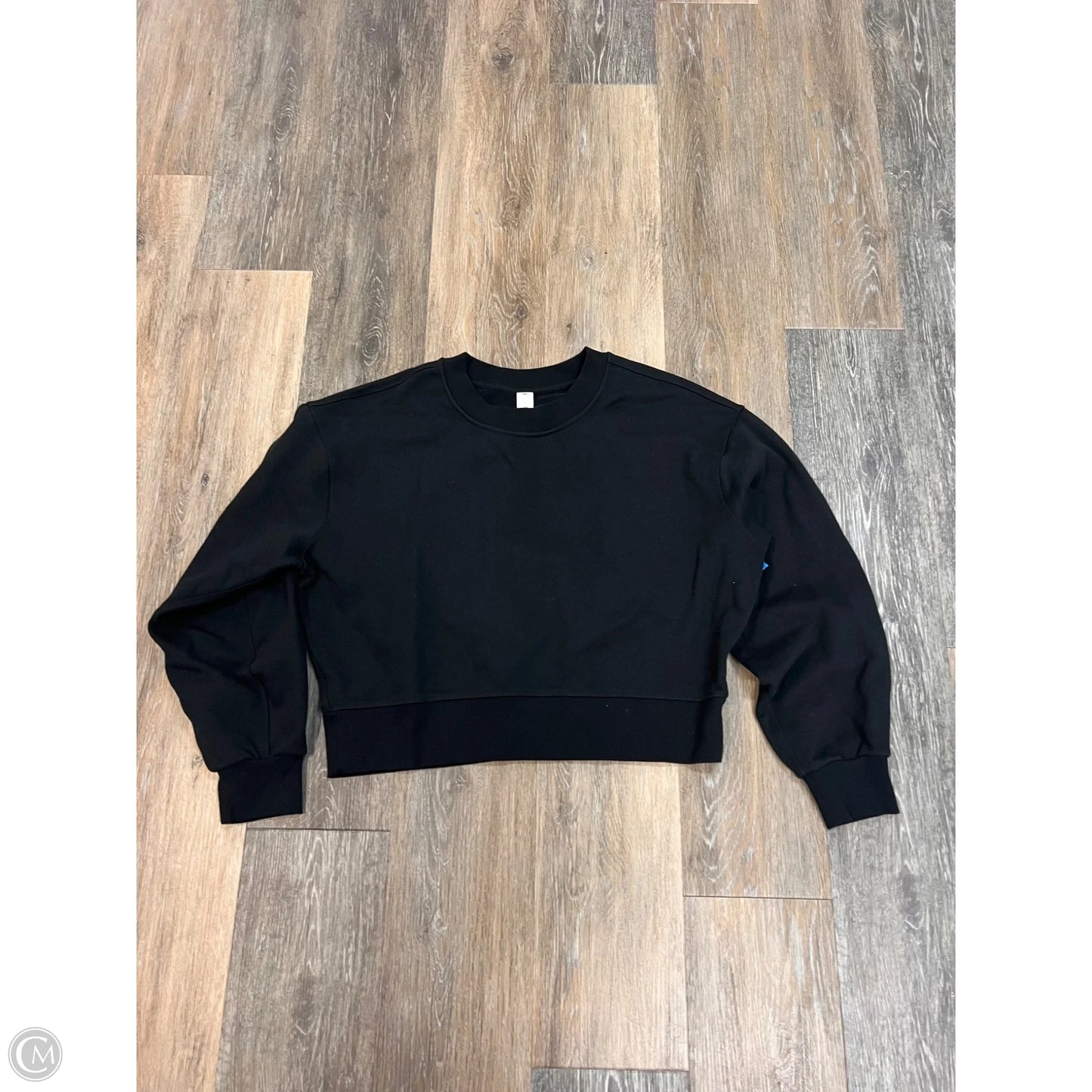 Athletic Sweatshirt Crewneck By Lululemon In Black, Size: 2