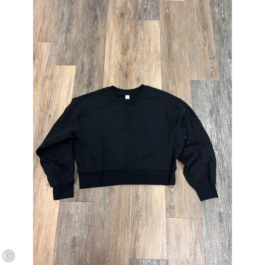 Athletic Sweatshirt Crewneck By Lululemon In Black, Size: 2