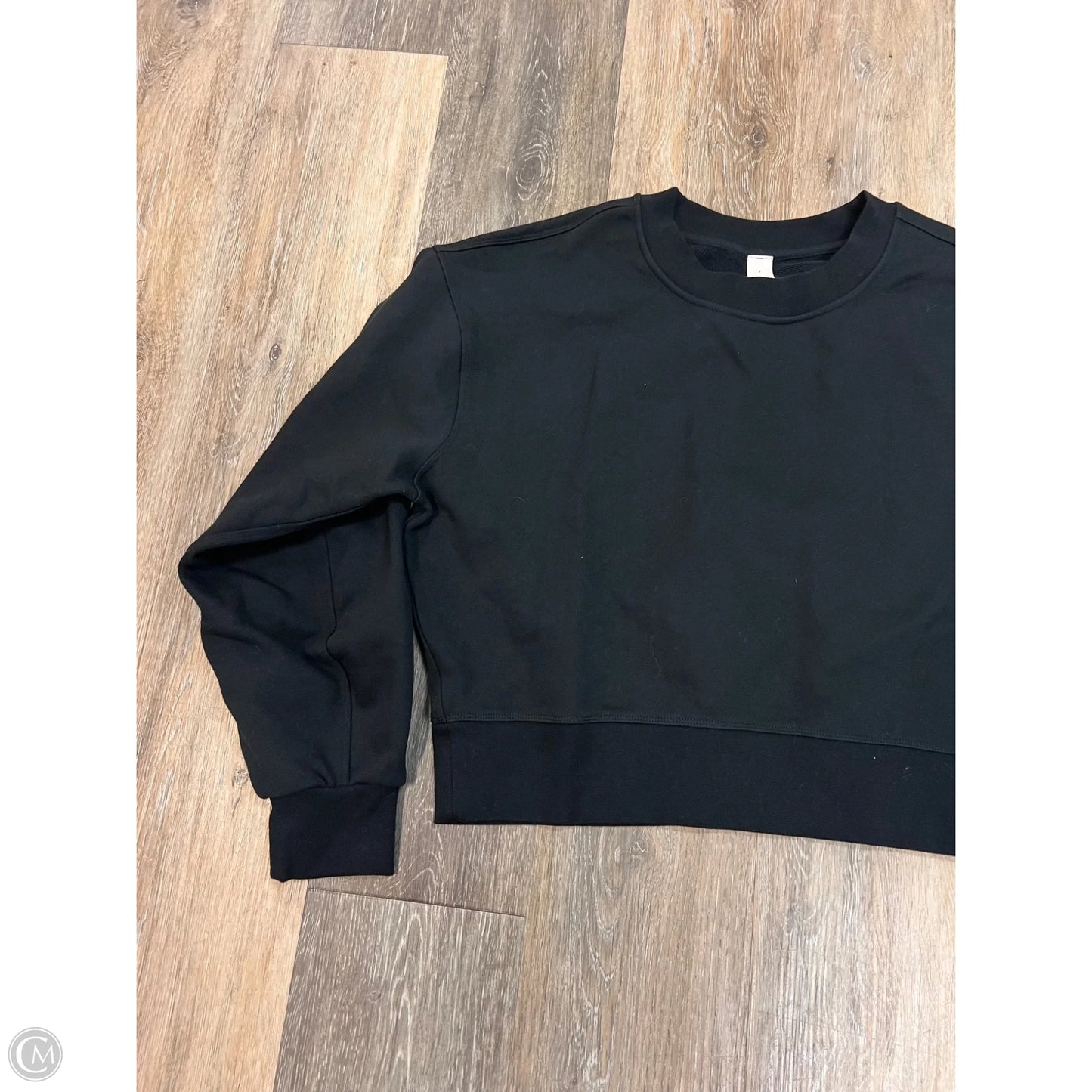 Athletic Sweatshirt Crewneck By Lululemon In Black, Size: 2