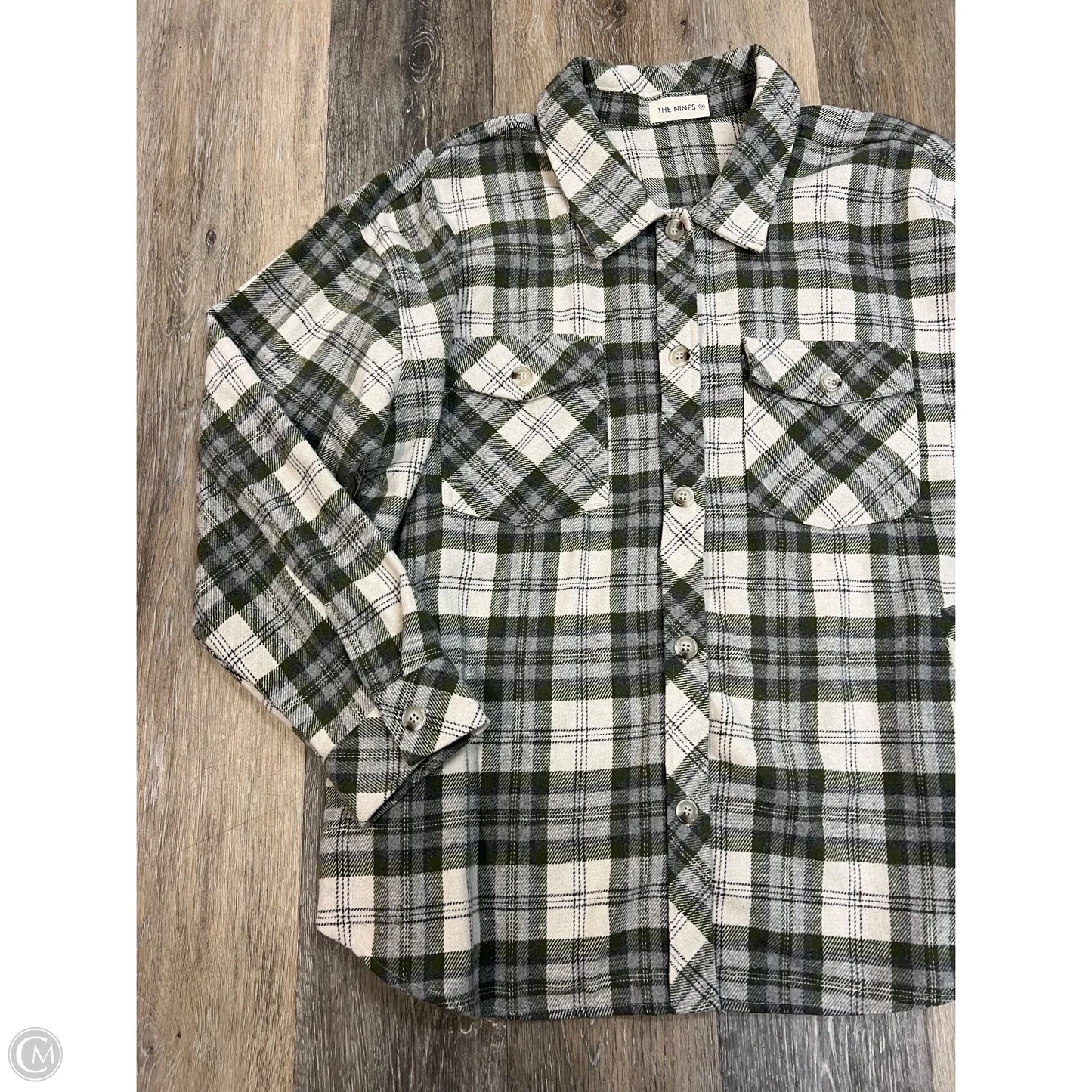 Jacket Shirt By The Nines In Green, Size: 1x