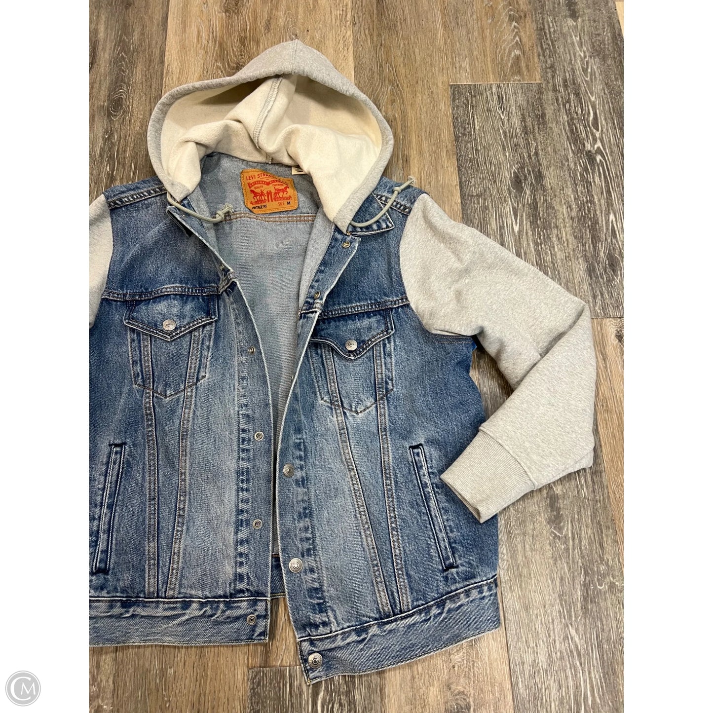 Jacket Denim By Levis In Blue Denim, Size: M