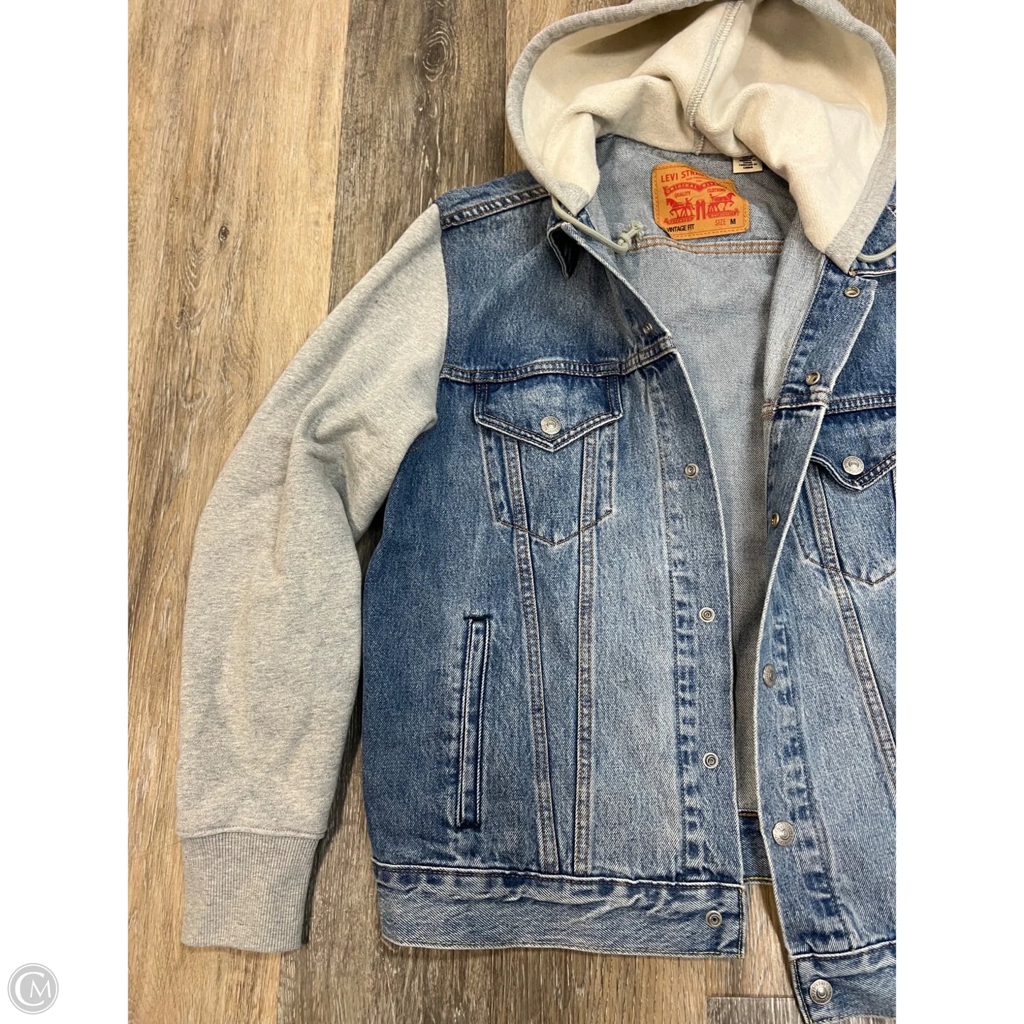 Jacket Denim By Levis In Blue Denim, Size: M
