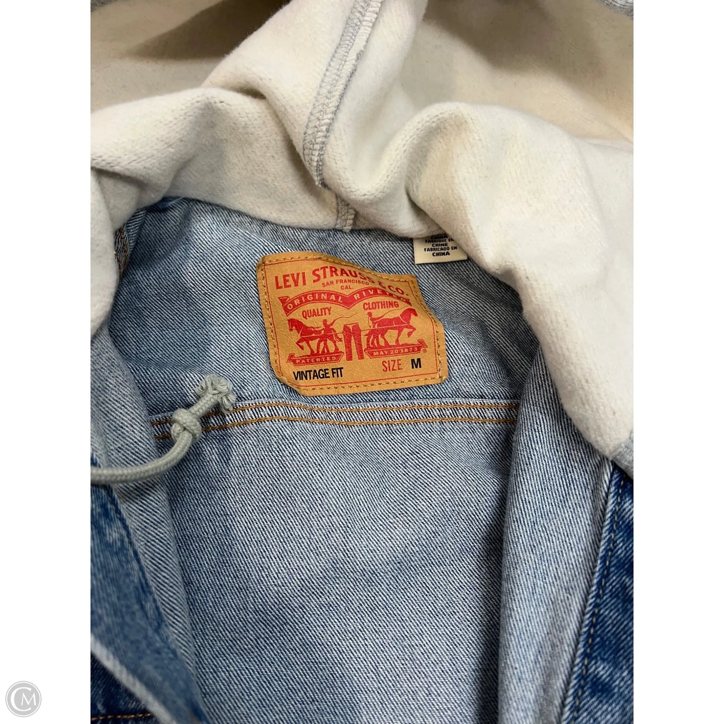 Jacket Denim By Levis In Blue Denim, Size: M