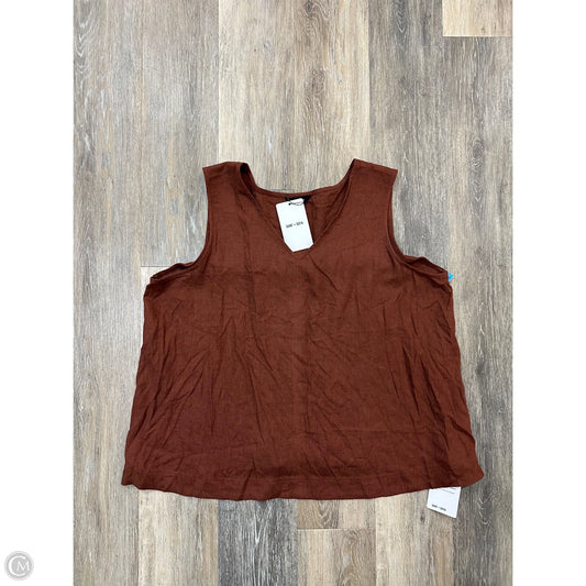 Top Sleeveless By Saint + Sofia In Orange, Size: 16