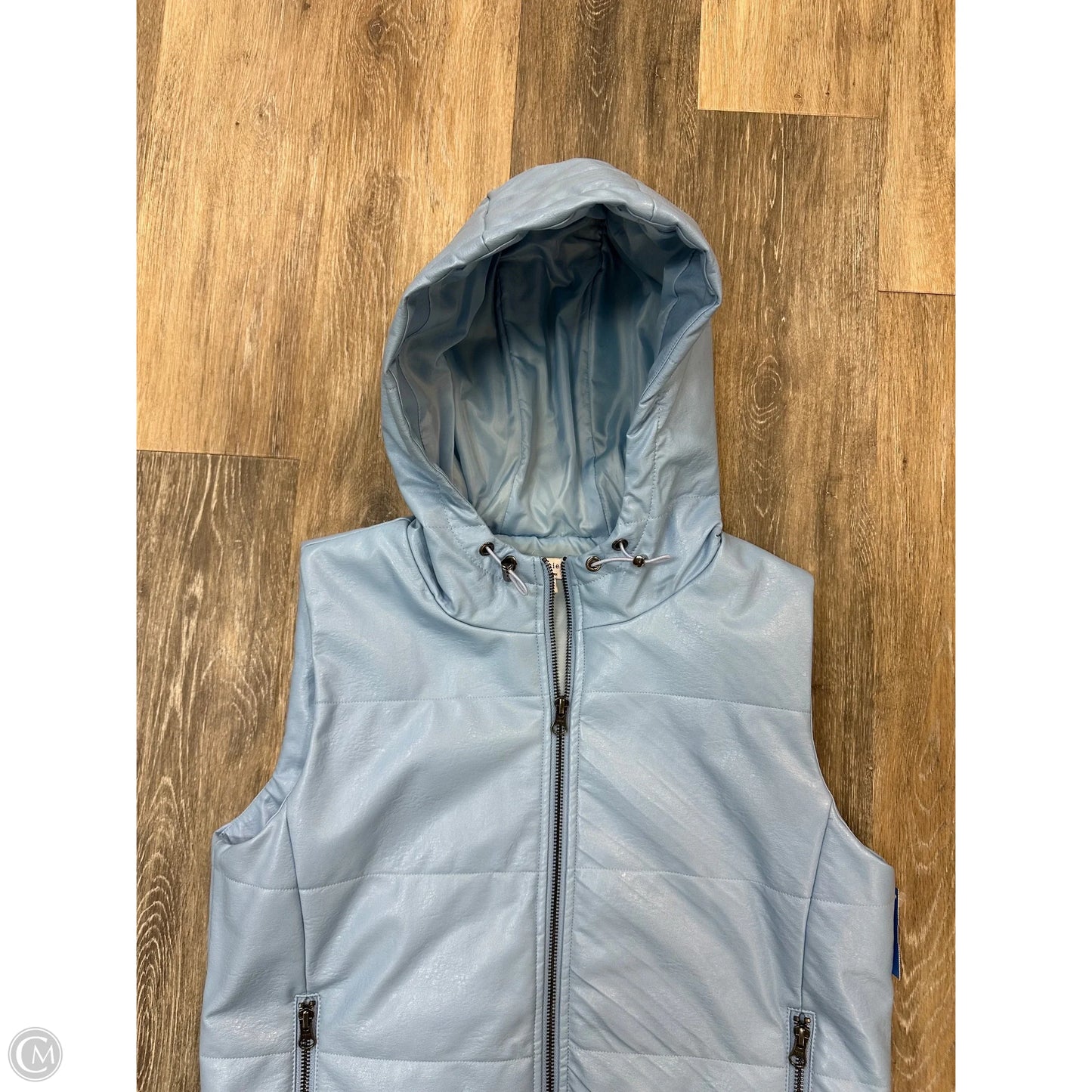 Vest Puffer & Quilted By J. Society In Blue, Size: M