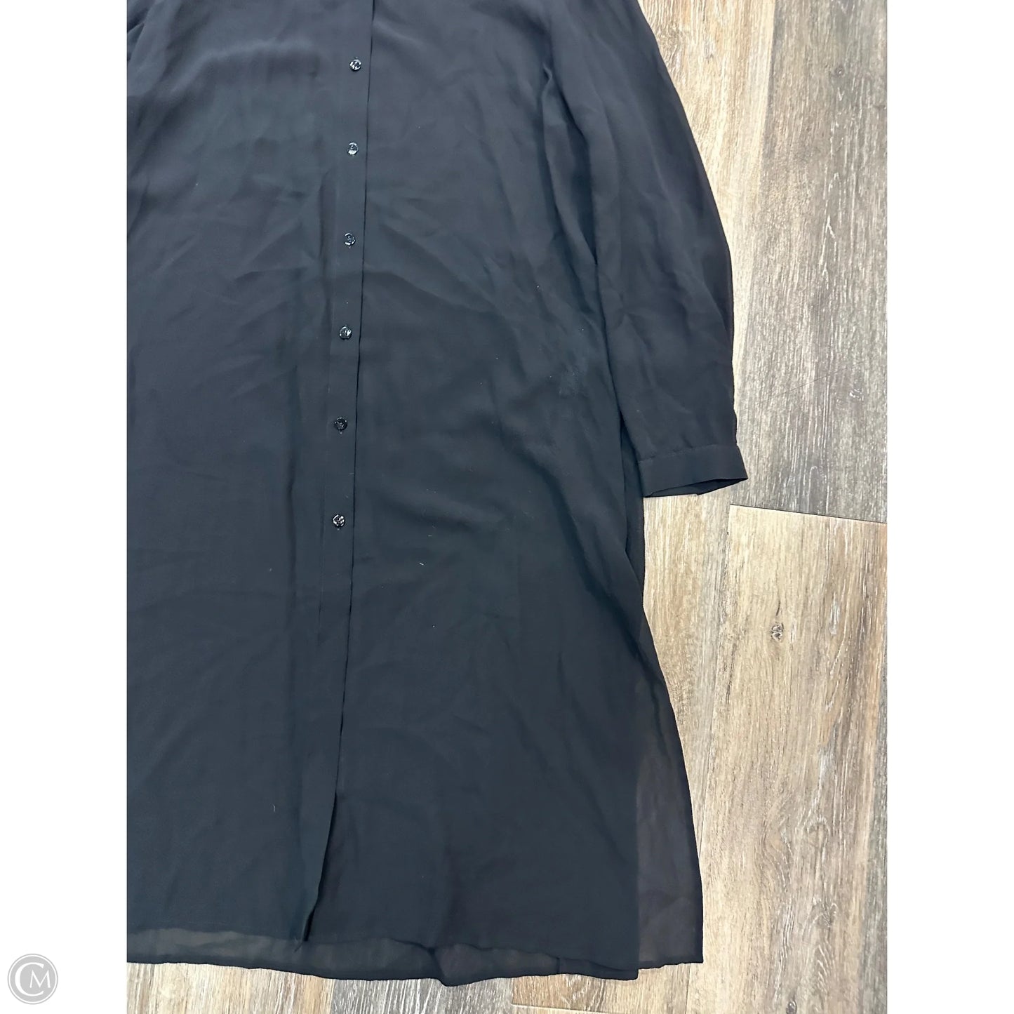 Blouse Long Sleeve By Eileen Fisher In Black, Size: M