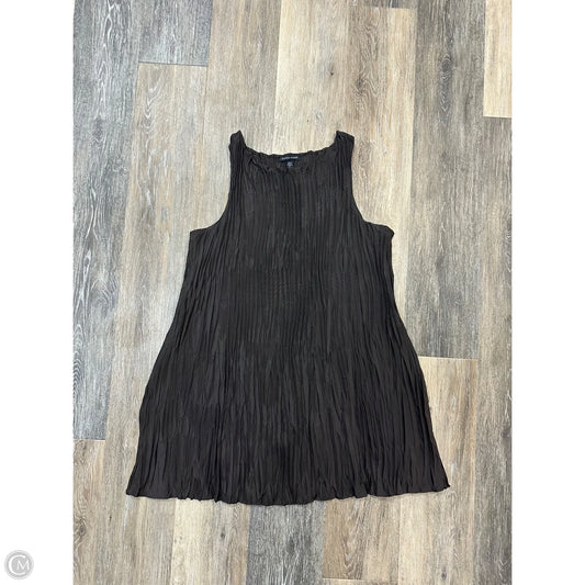 Top Sleeveless By Eileen Fisher In Brown, Size: L