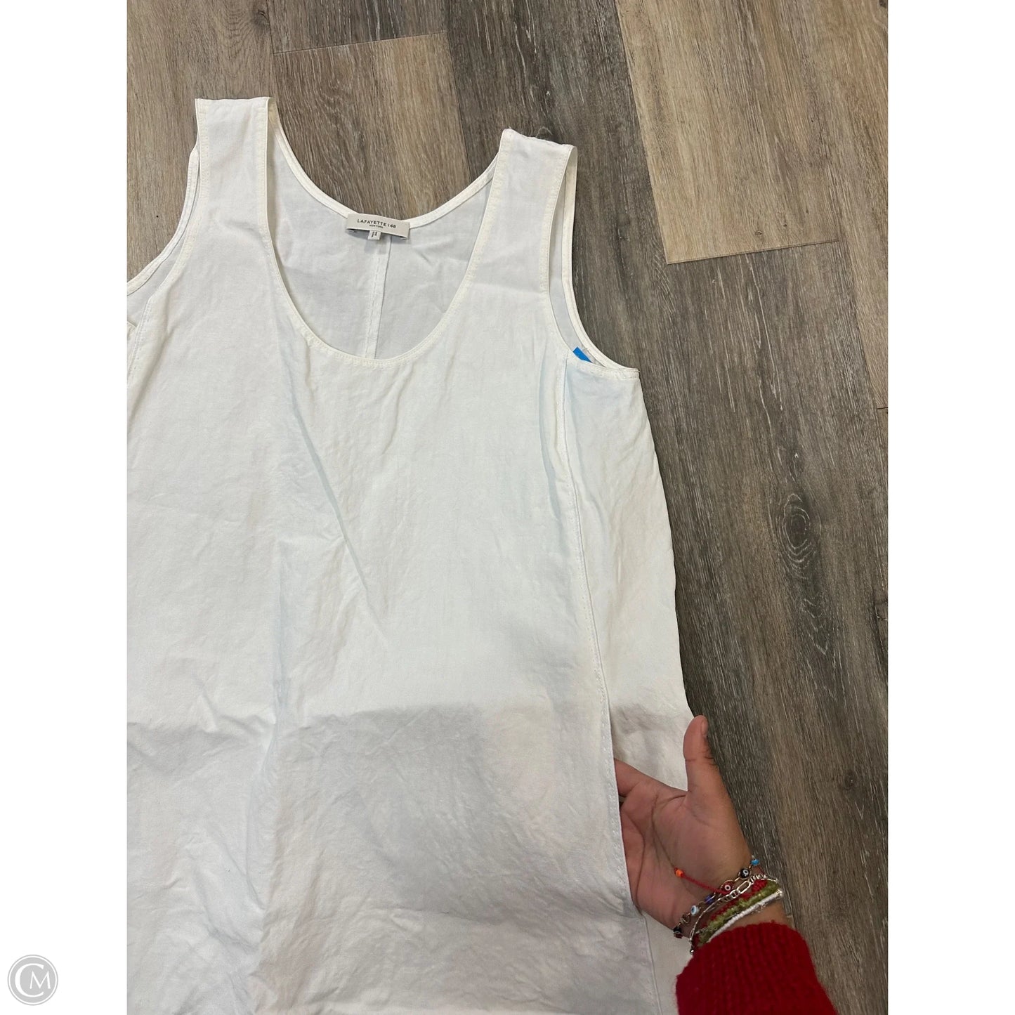 Dress Designer By Lafayette 148 In White, Size: M