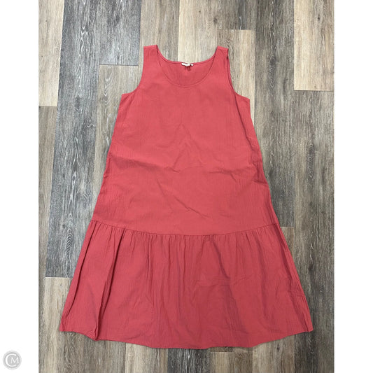 Dress Casual Maxi By Eileen Fisher In Coral, Size: M