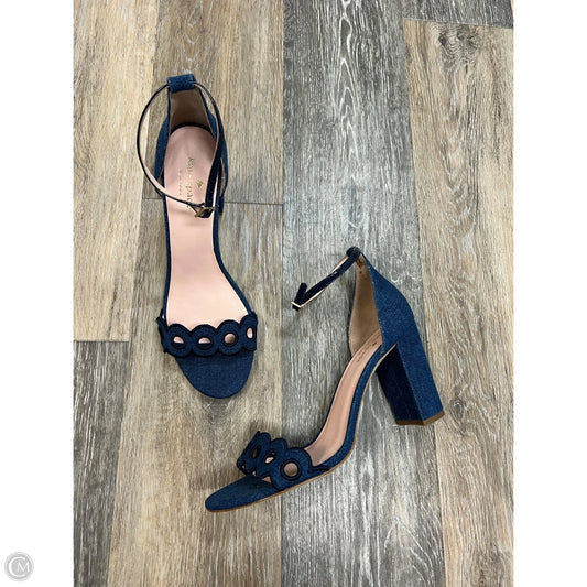 Sandals Designer By Kate Spade In Blue Denim, Size: 9.5