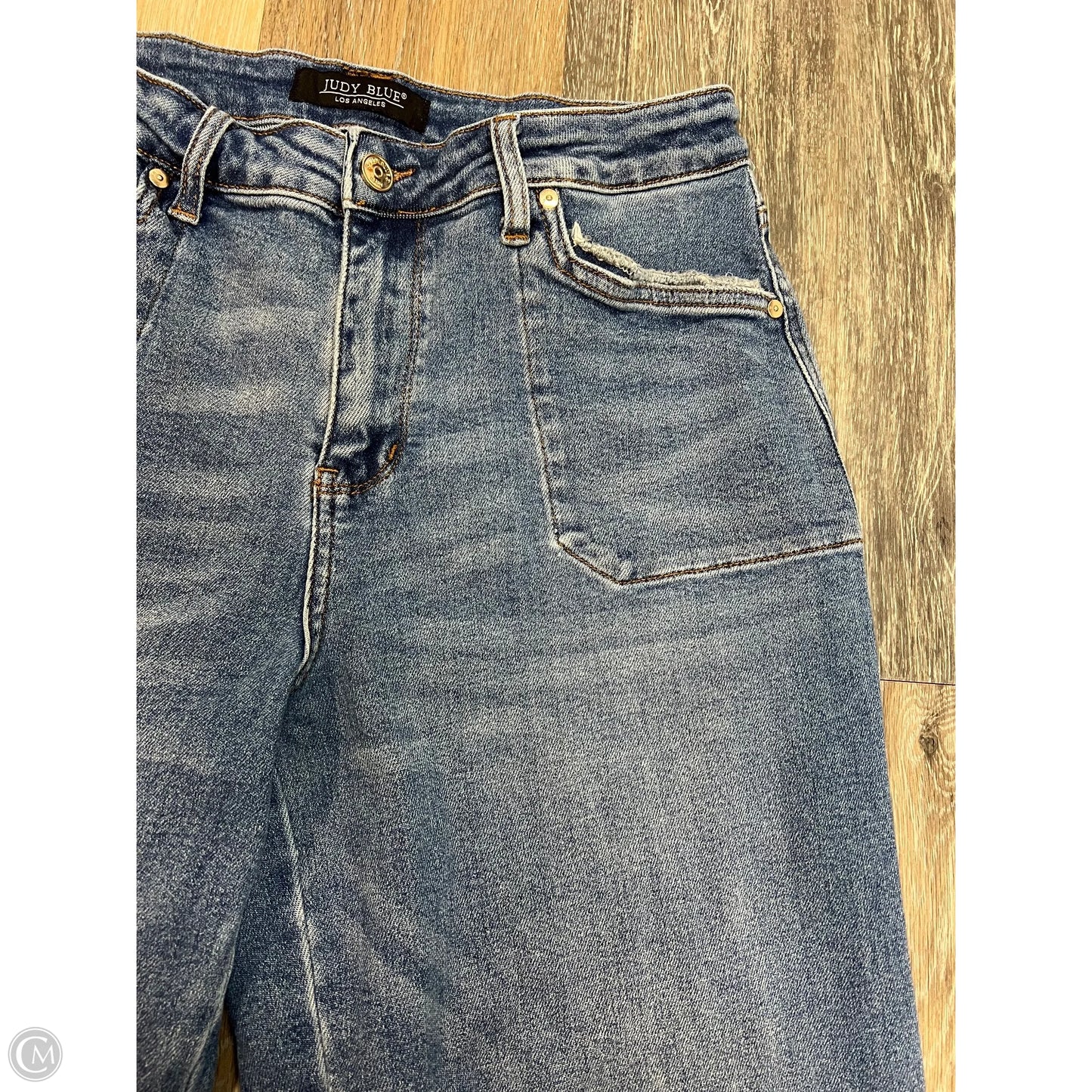 Jeans Flared By Judy Blue In Blue Denim, Size: 8