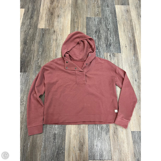 Athletic Sweatshirt Hoodie By Vuori In Pink, Size: M