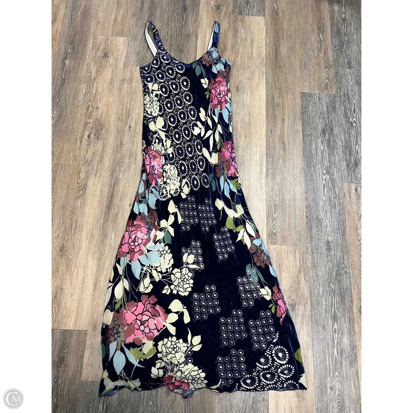 Dress Casual Maxi By Johnny Was In Navy, Size: L