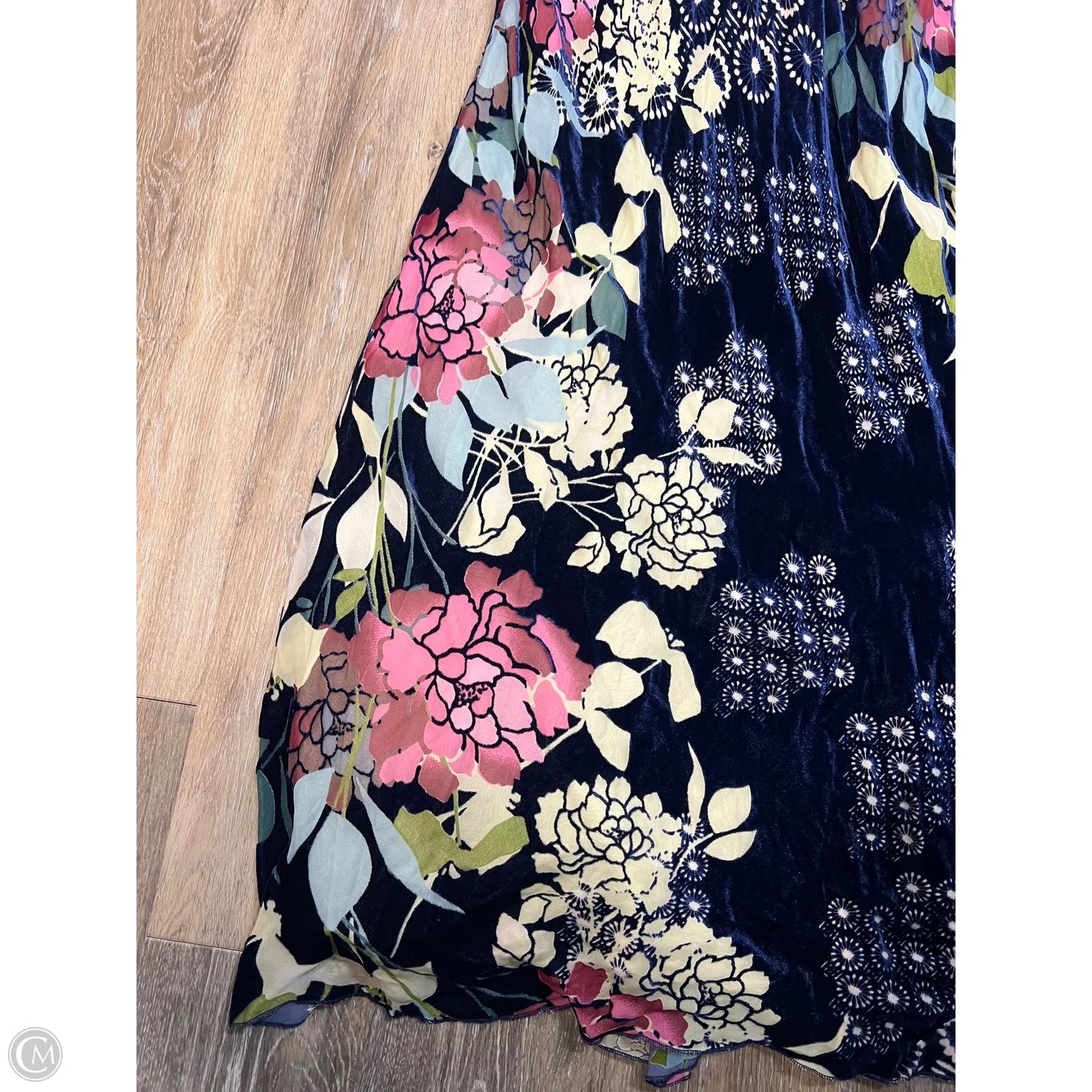 Dress Casual Maxi By Johnny Was In Navy, Size: L