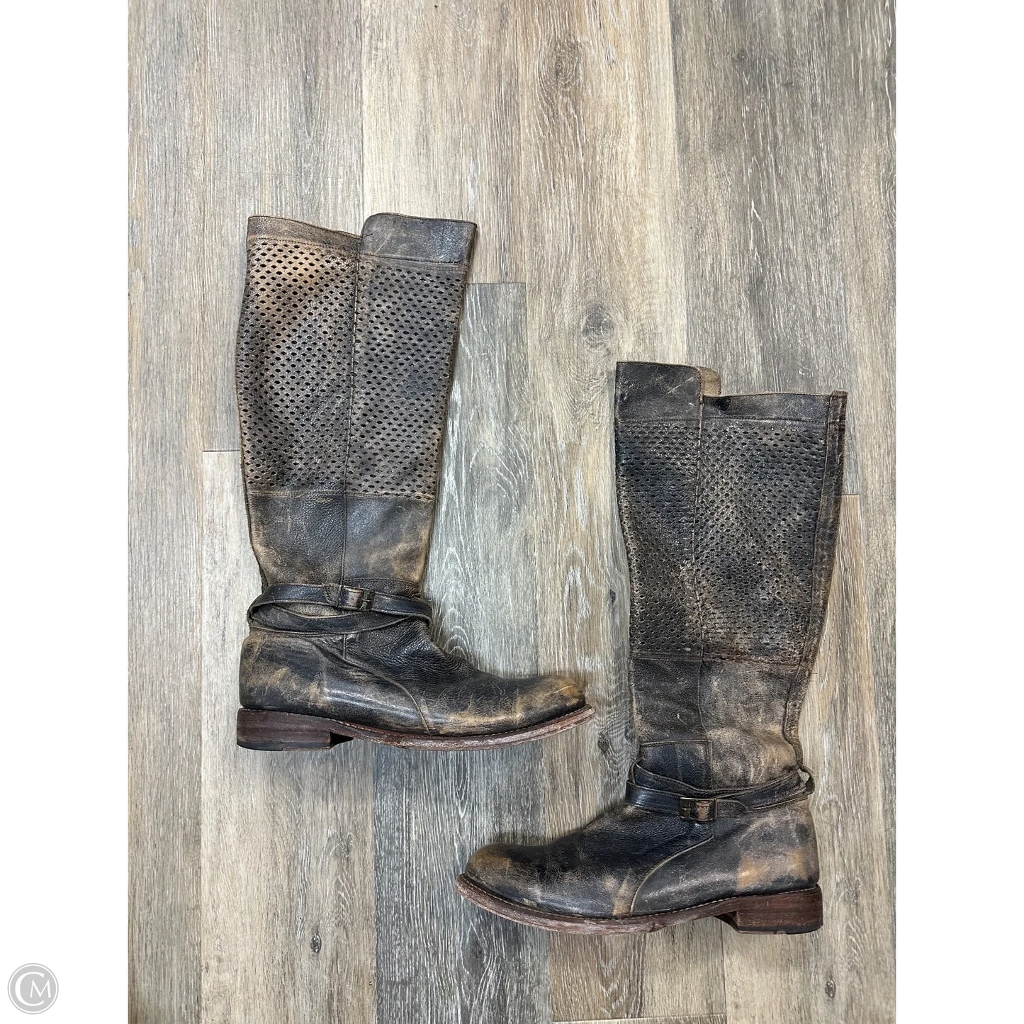 Boots Mid-calf Flats By Bed Stu In Brown, Size: 11