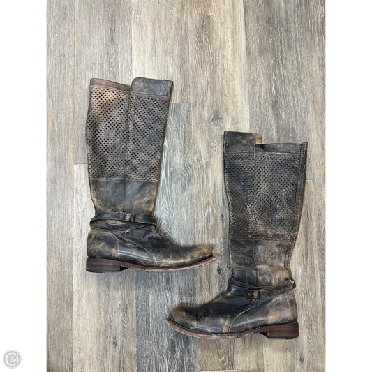 Boots Mid-calf Flats By Bed Stu In Brown, Size: 11