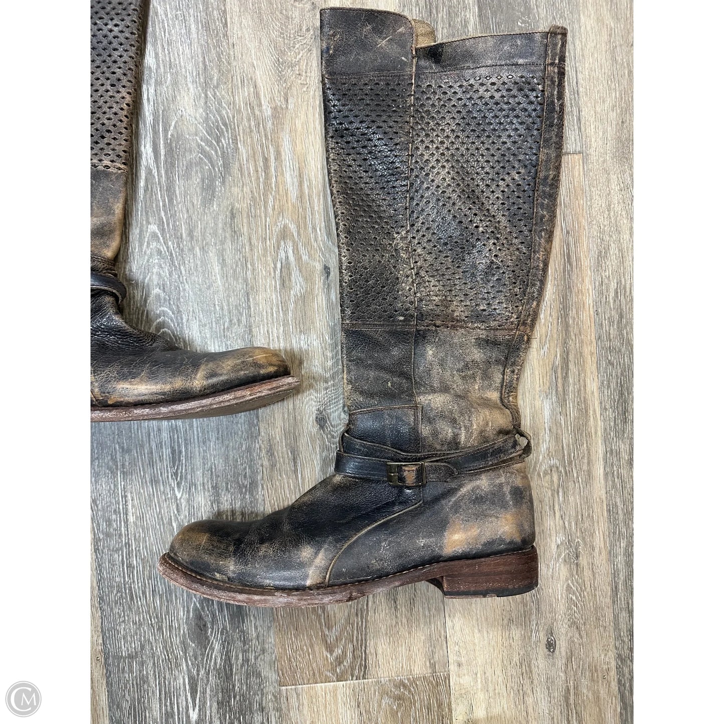 Boots Mid-calf Flats By Bed Stu In Brown, Size: 11