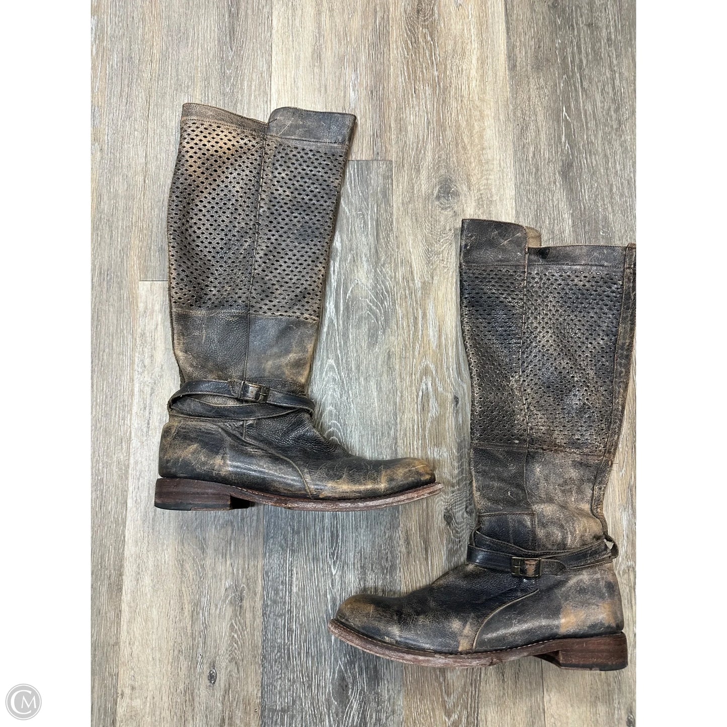 Boots Mid-calf Flats By Bed Stu In Brown, Size: 11