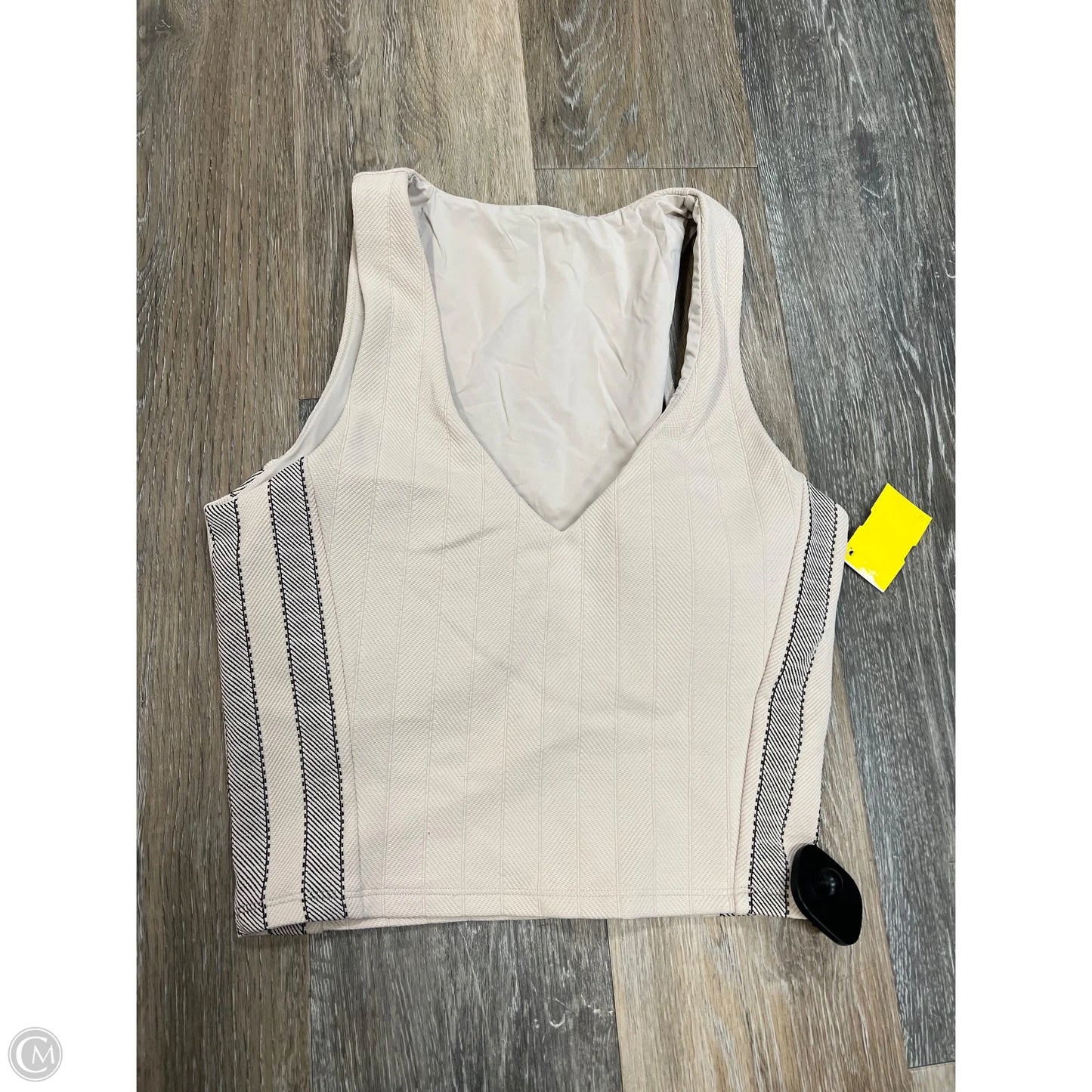 Athletic Tank Top By Devon Windsor In Cream, Size: M