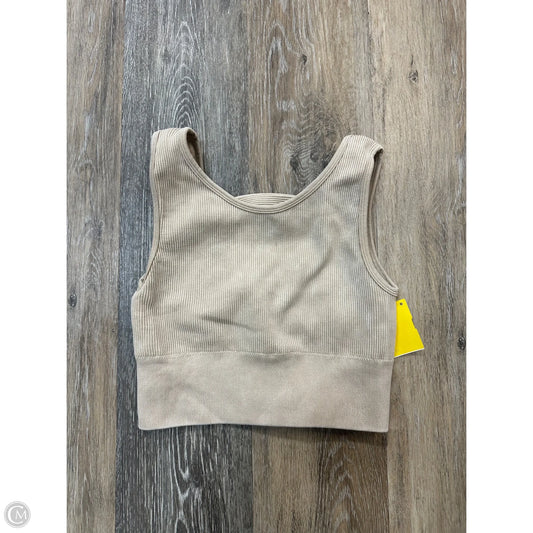 Athletic Bra By Mono B In Tan, Size: M
