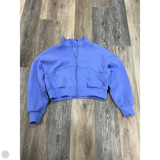 Athletic Sweatshirt Collar By Salt Project In Purple, Size: S