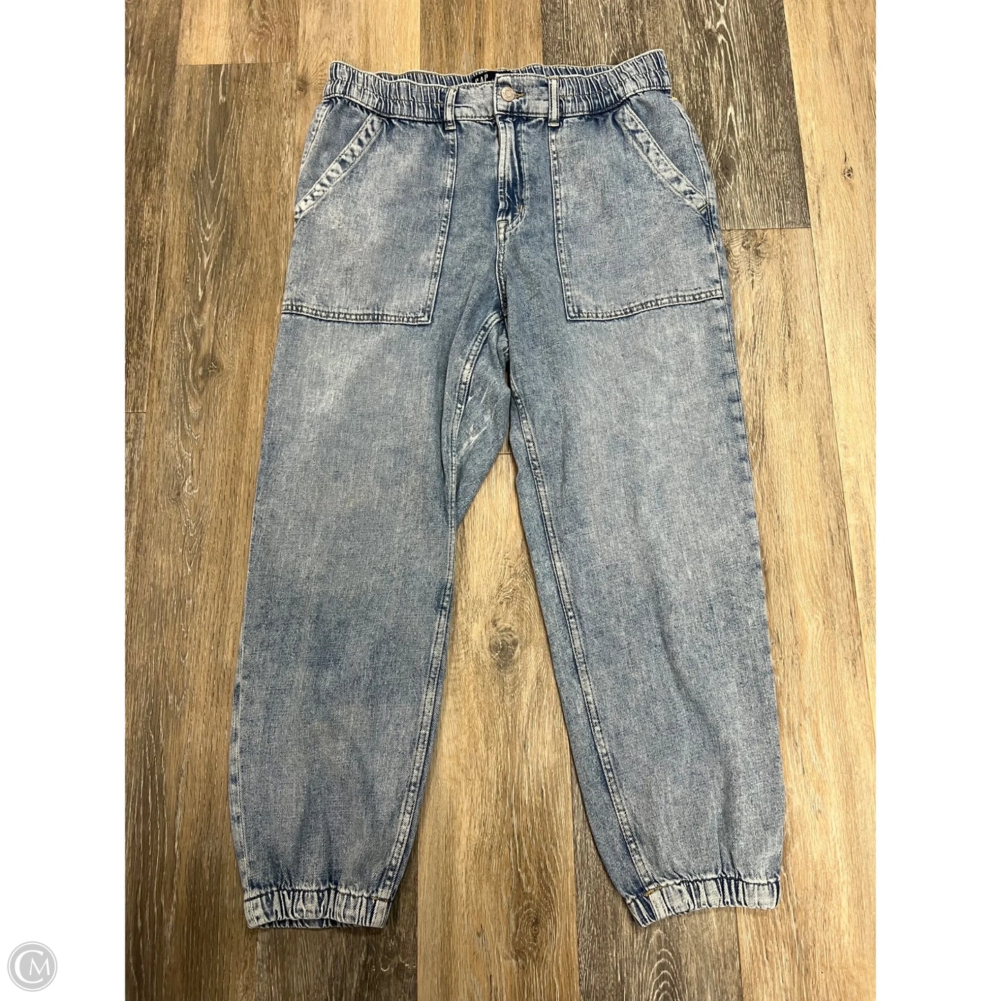 Jeans Straight By Gap In Blue Denim, Size: L
