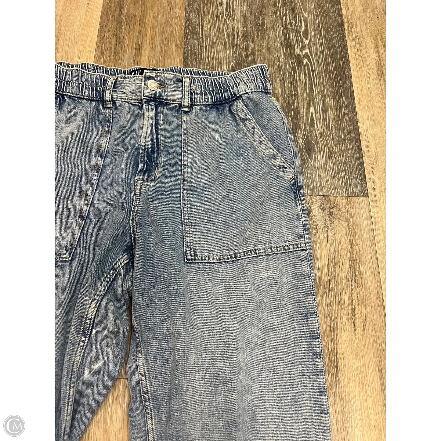Jeans Straight By Gap In Blue Denim, Size: L