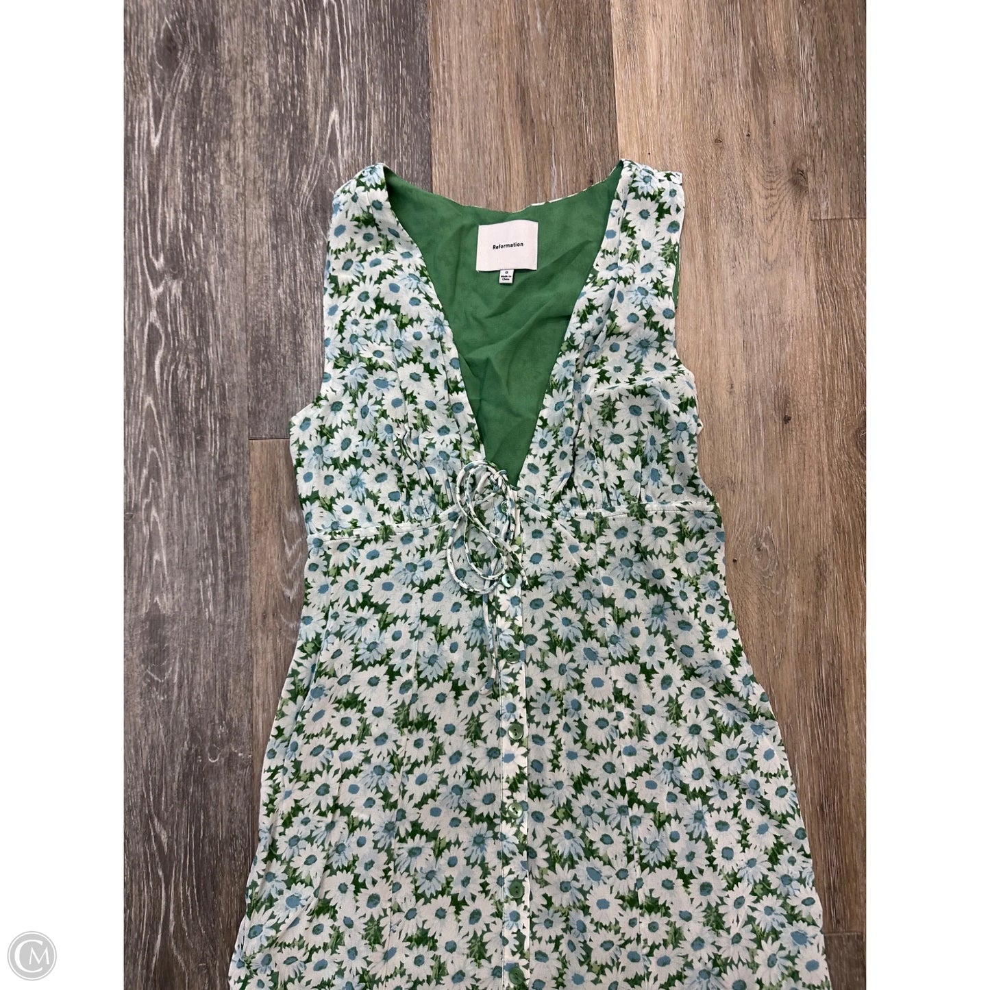 Dress Casual Maxi By Reformation In Green, Size: 0