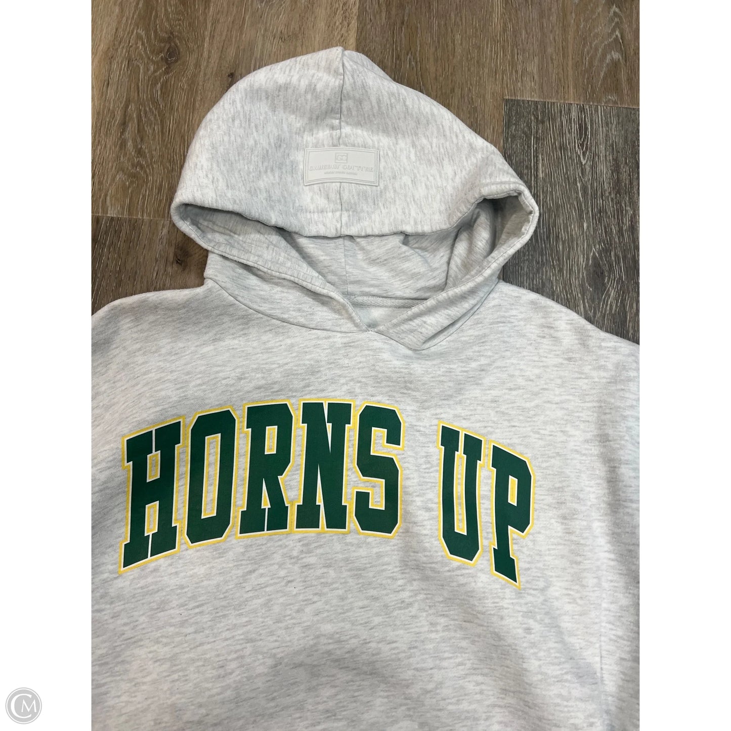Athletic Sweatshirt Hoodie By GAMEDAY Couture In White, Size: S