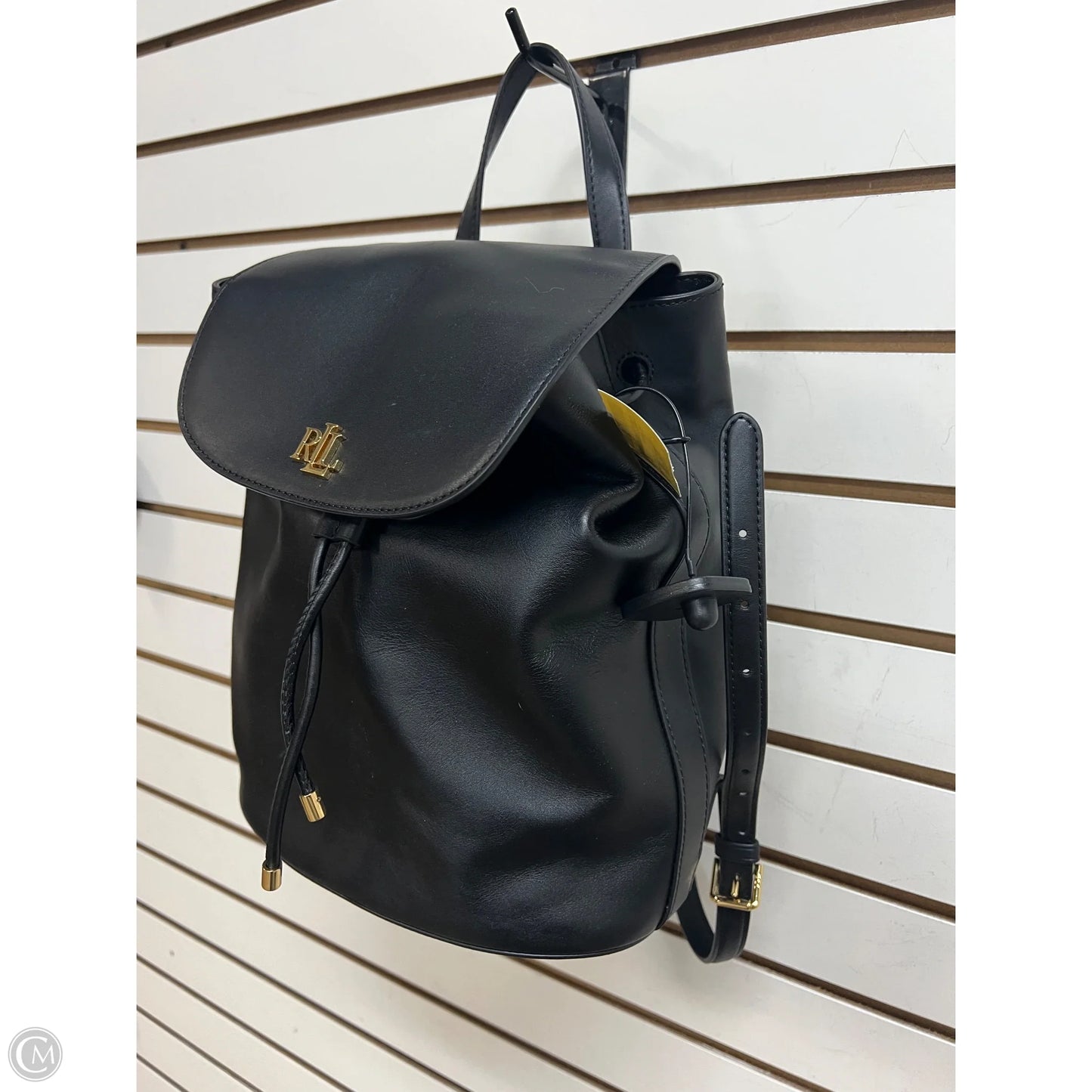 Backpack Leather By Ralph Lauren, Size: Medium
