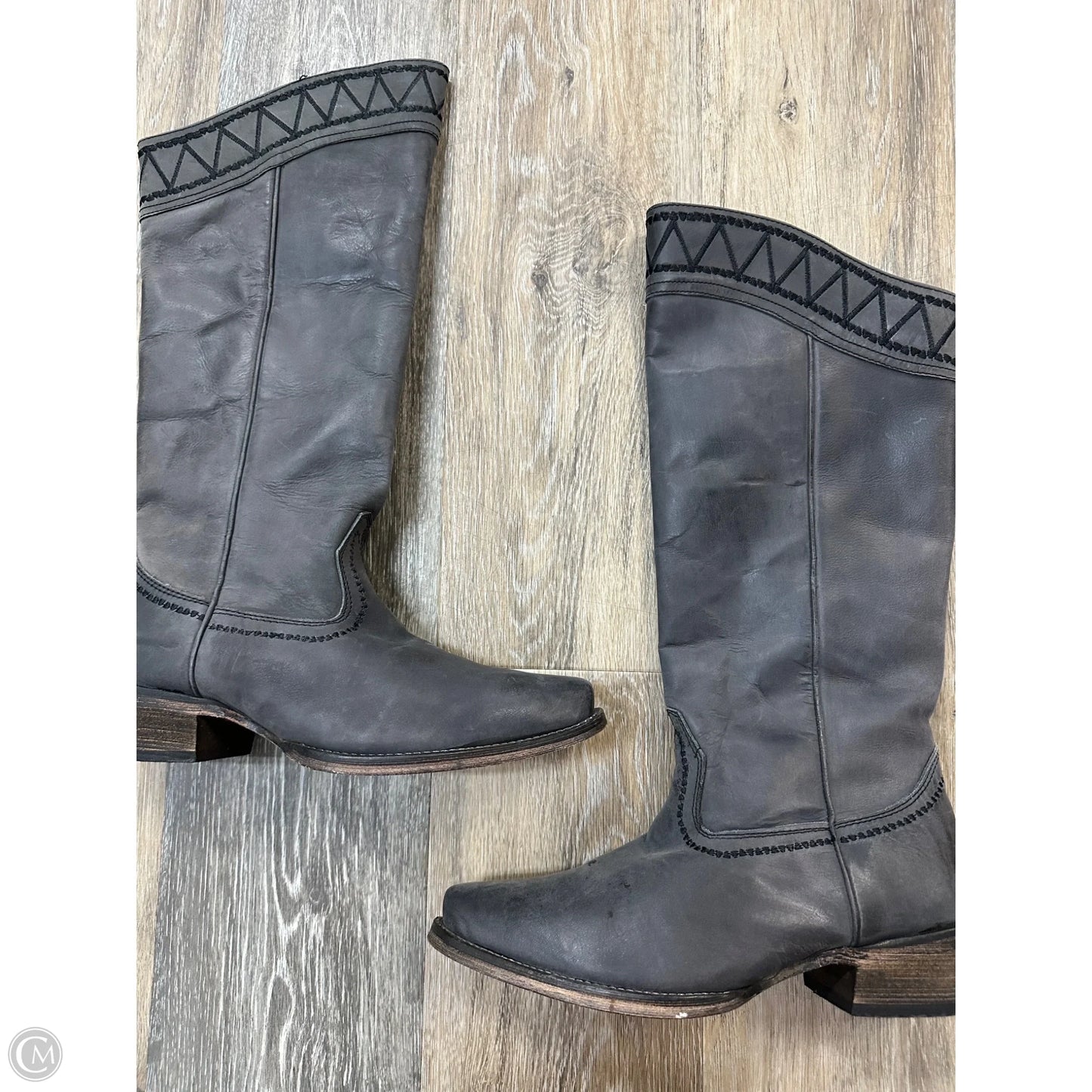 Boots Western By Roper In Grey, Size: 7.5