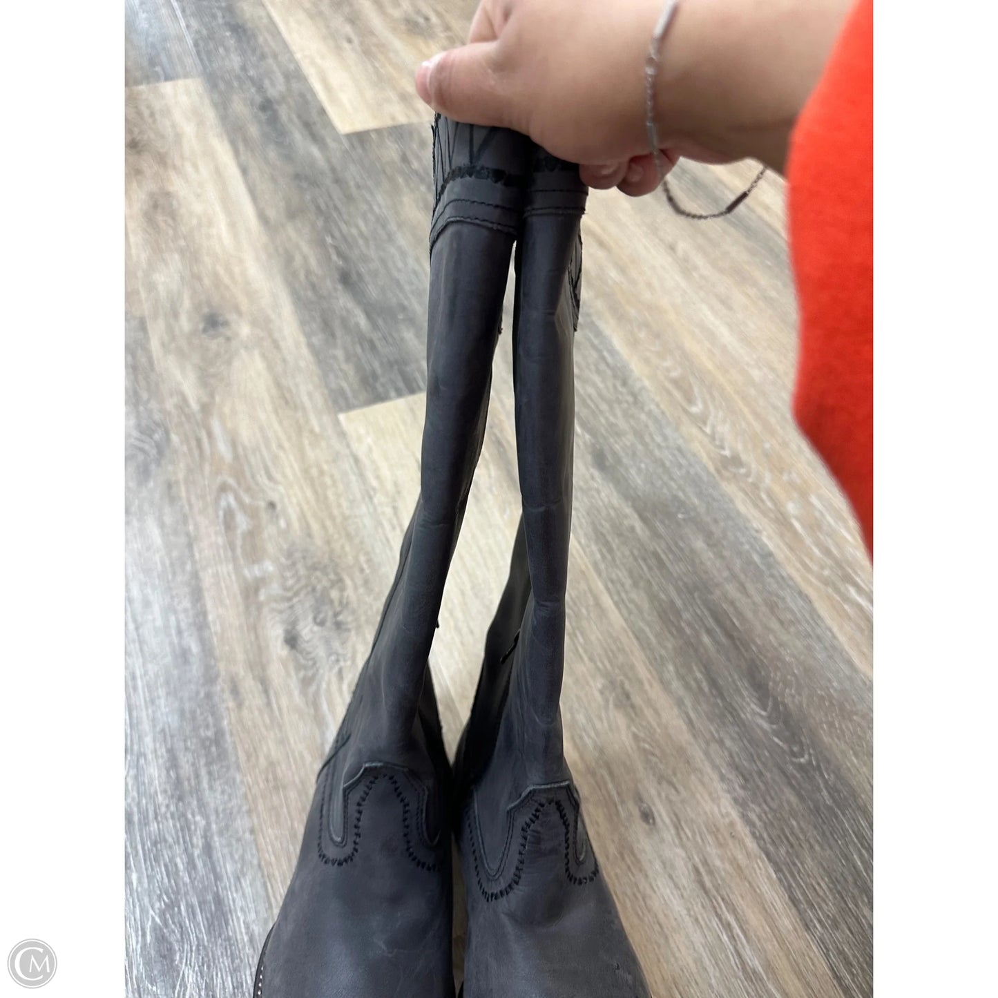 Boots Western By Roper In Grey, Size: 7.5