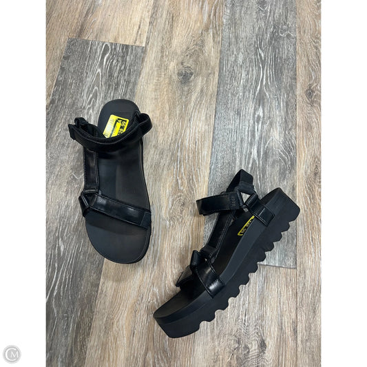 Sandals Heels Platform By Reef In Black, Size: 9
