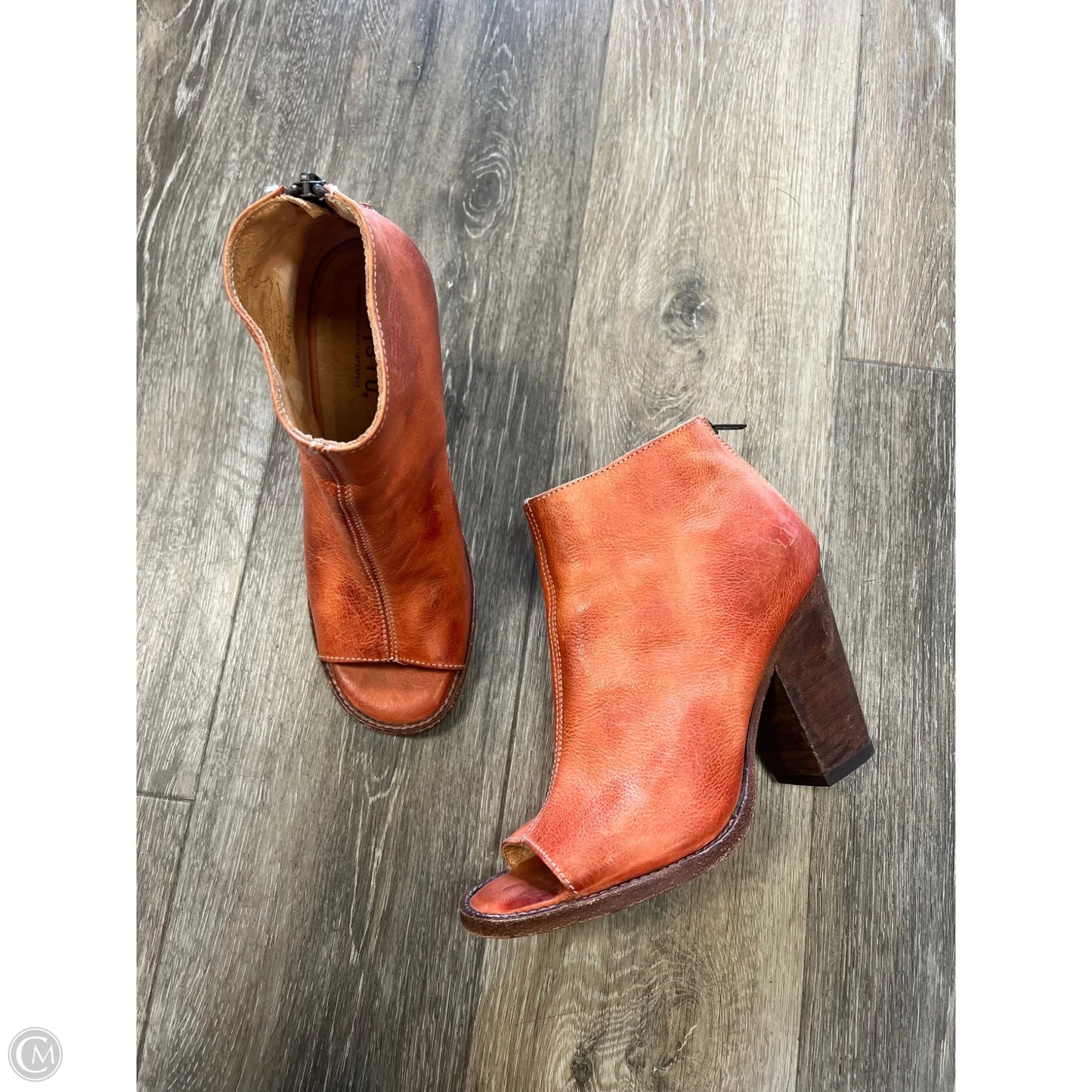 Shoes Heels Block By Bed Stu In Orange, Size: 6.5