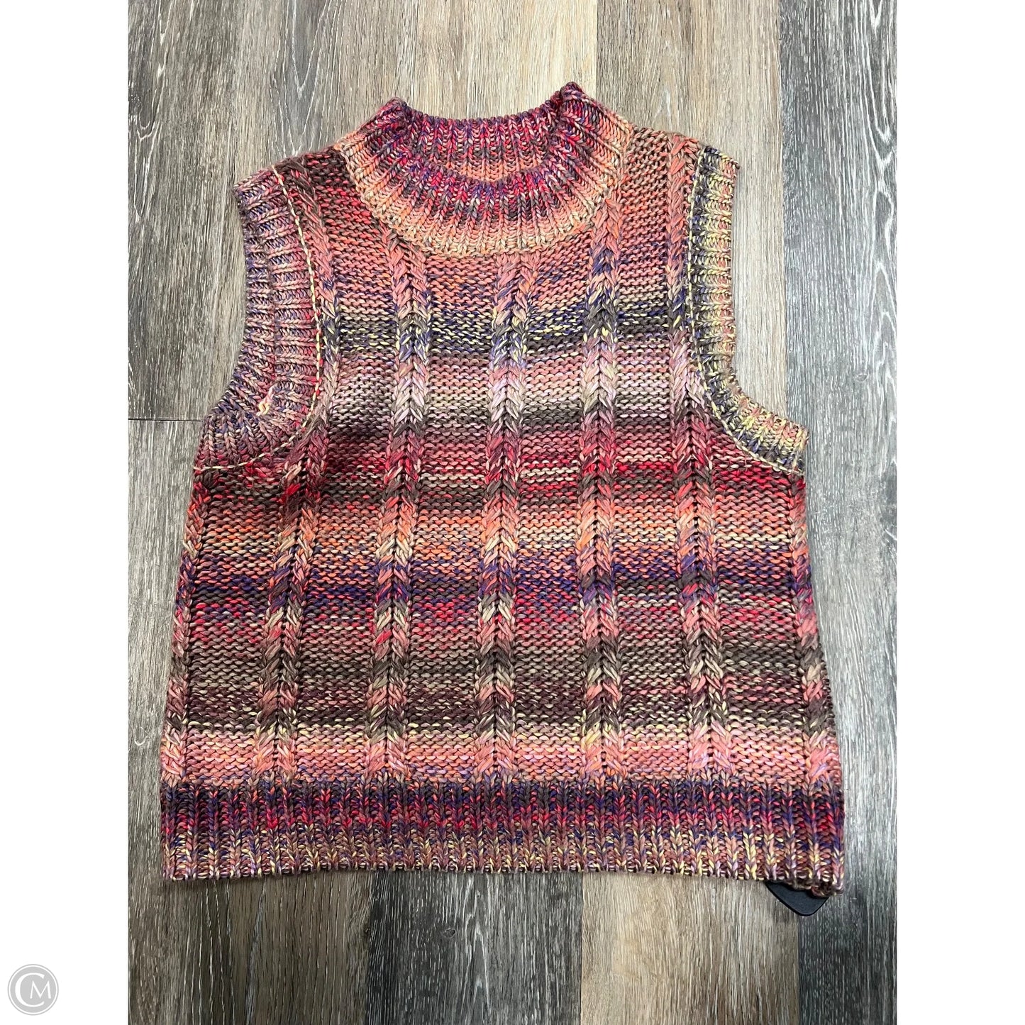 Vest Sweater By Evereve In Pink, Size: M