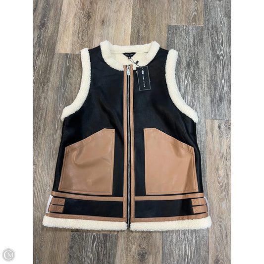 Vest Faux Fur & Sherpa By Naked Zebra In Black, Size: S