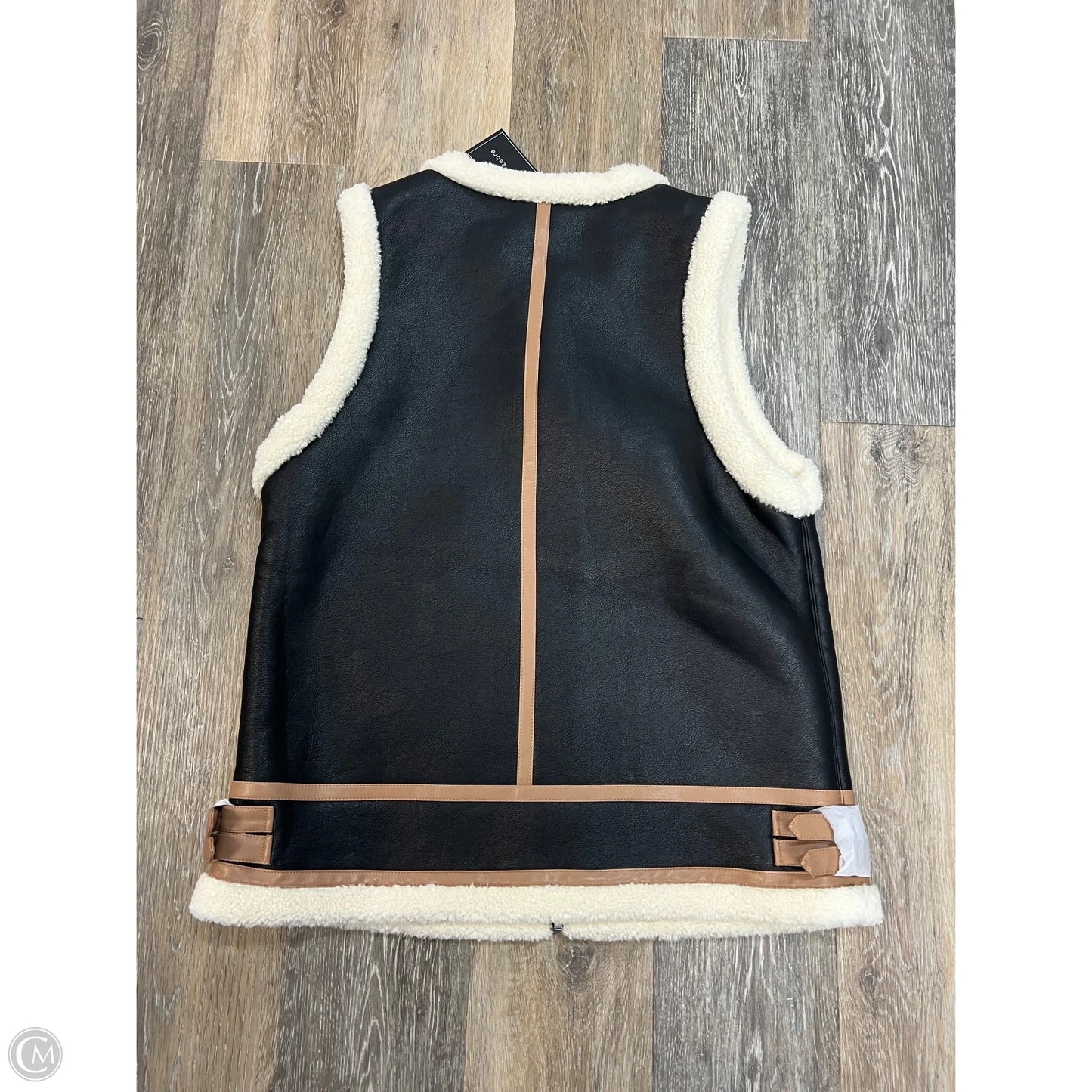 Vest Faux Fur & Sherpa By Naked Zebra In Black, Size: S