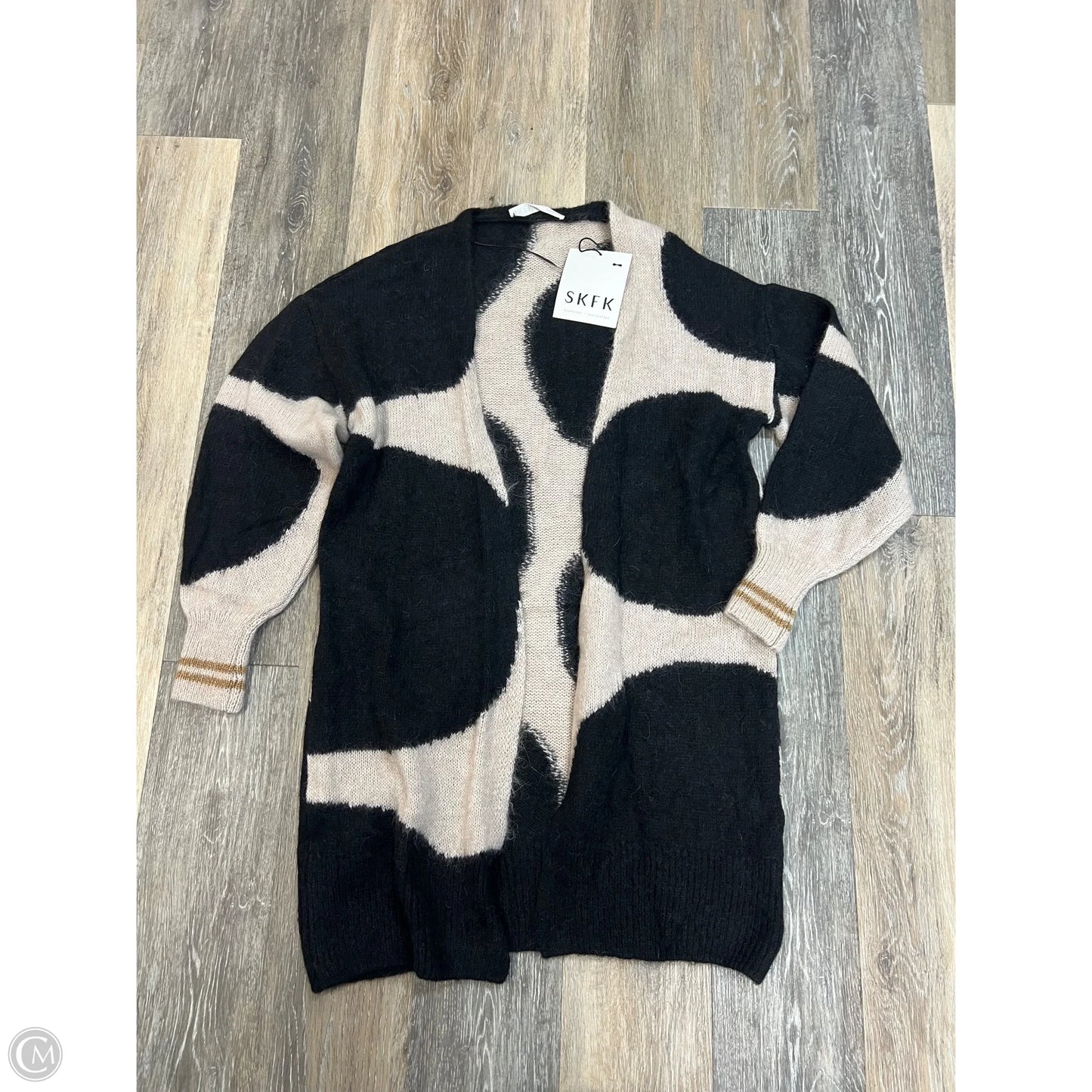 Sweater Cardigan By SKFK In Tan, Size: S