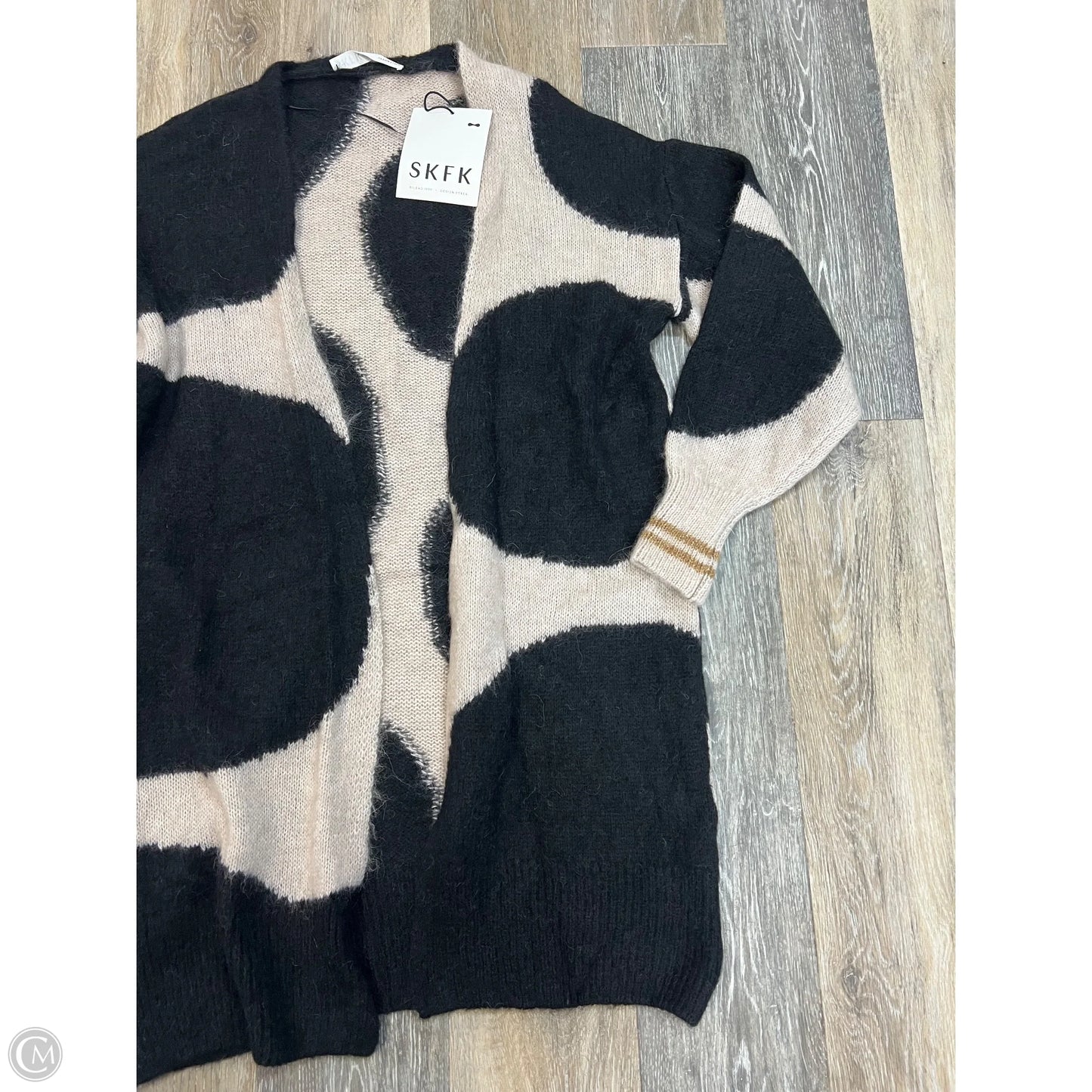 Sweater Cardigan By SKFK In Tan, Size: S