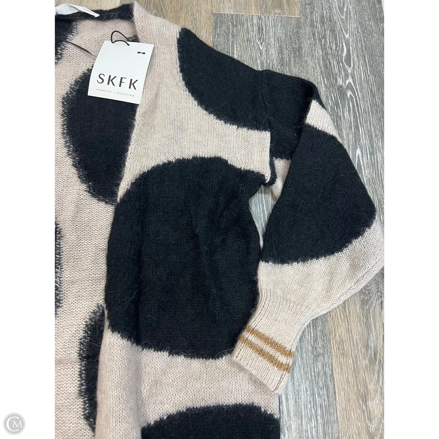 Sweater Cardigan By SKFK In Tan, Size: S