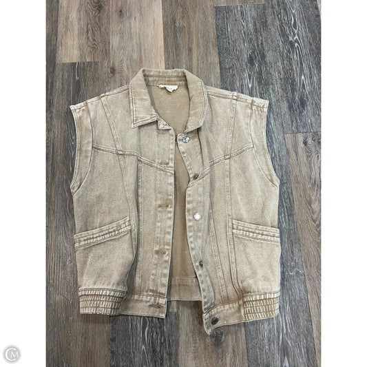 Vest Other By Elan In Tan, Size: S