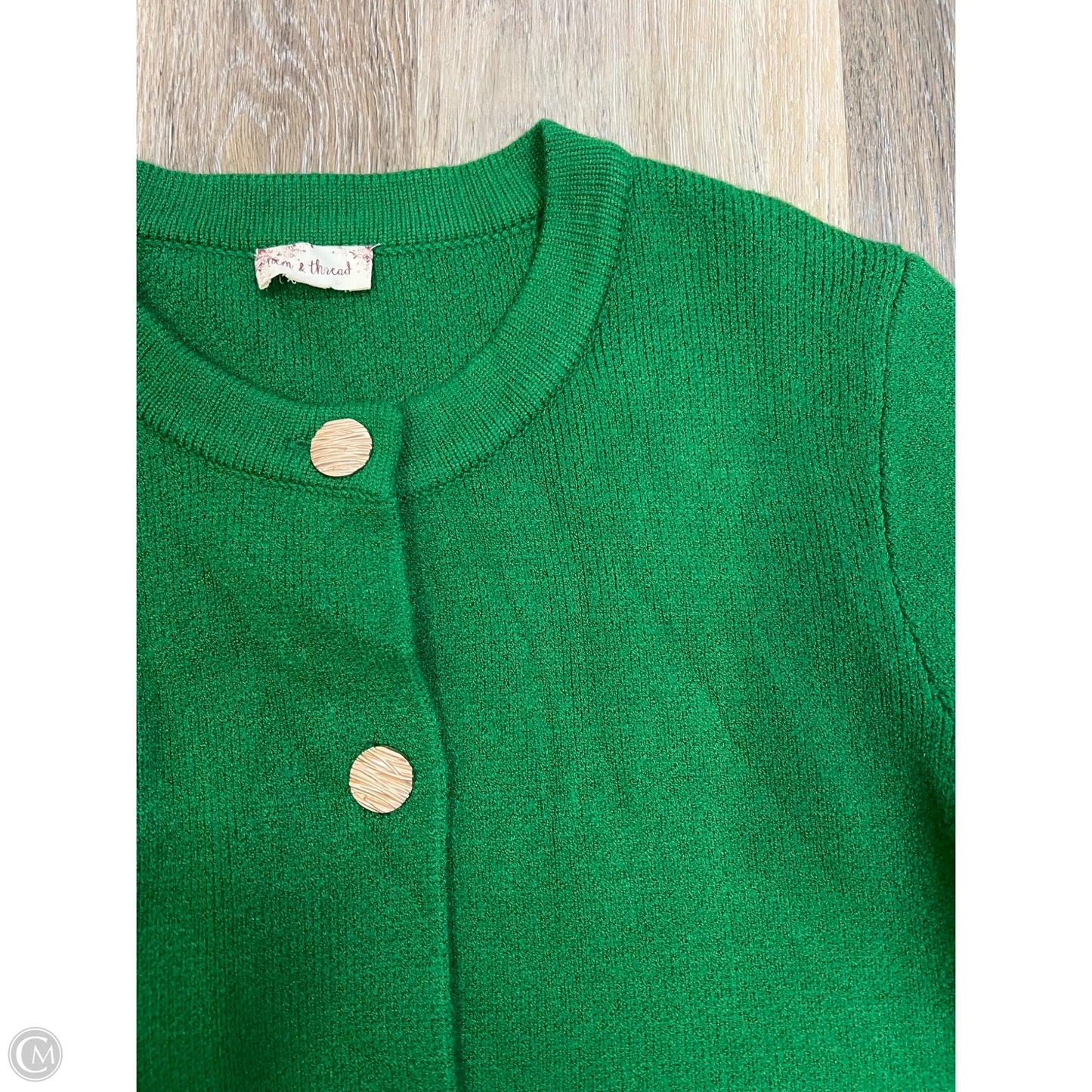 Sweater By Hem & Thread In Green, Size: M