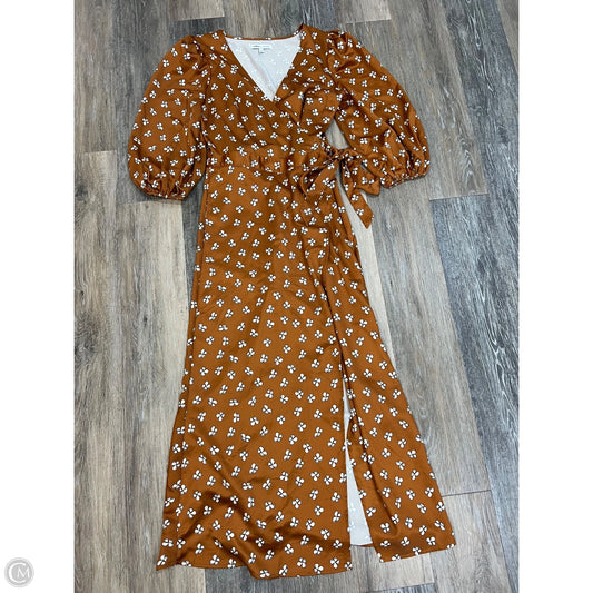 Dress Party Long By Express In Orange, Size: S