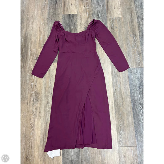 -Dress Party Long By Abercrombie And Fitch In Purple, Size: M