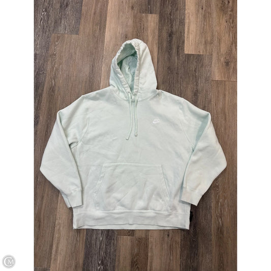 Athletic Sweatshirt Hoodie By Nike Apparel In Green, Size: Xl