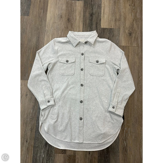 Jacket Shirt By 7Diamonds In Grey, Size: Xl