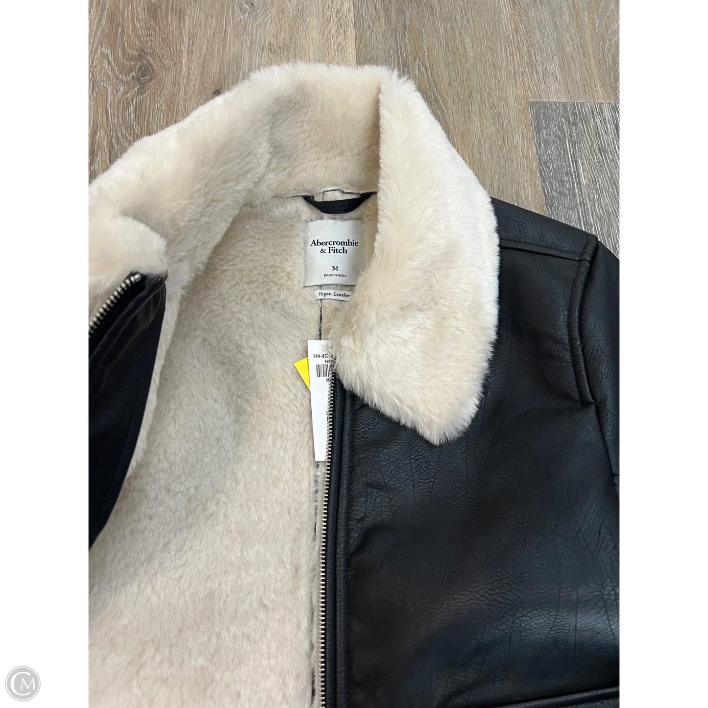 Jacket Leather By Abercrombie And Fitch In Black, Size: M